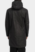 Reversible padded leather parkas