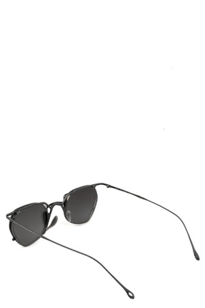 Rigards | Permanent - Hexagonal titanium clip-on sunglasses, Black RG1999TVA