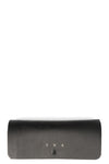 Two-tone hexagonal titanium clip-on sunglasses, Black