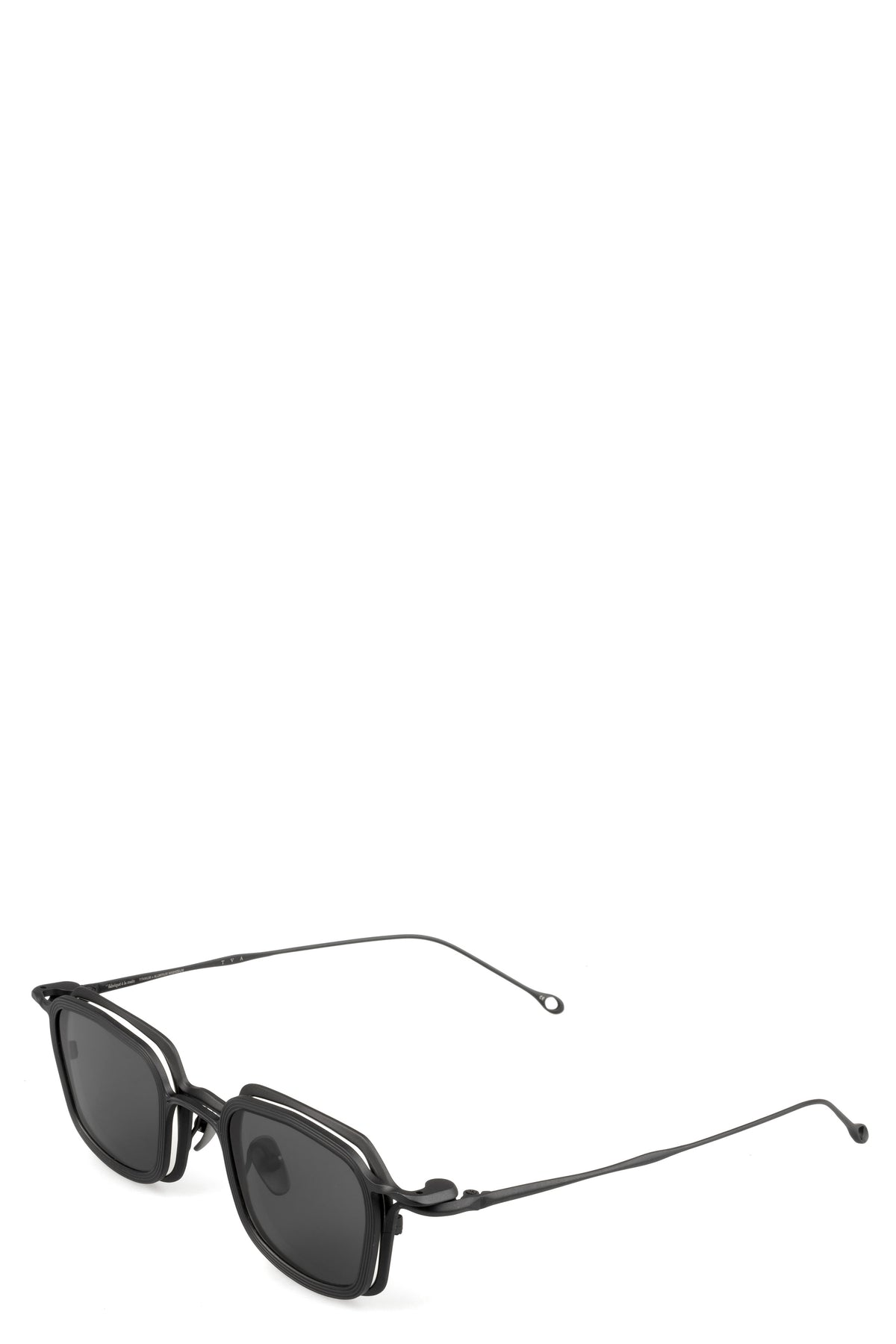 Rigards | Two-tone hexagonal titanium clip-on sunglasses - Black RG2004TVA