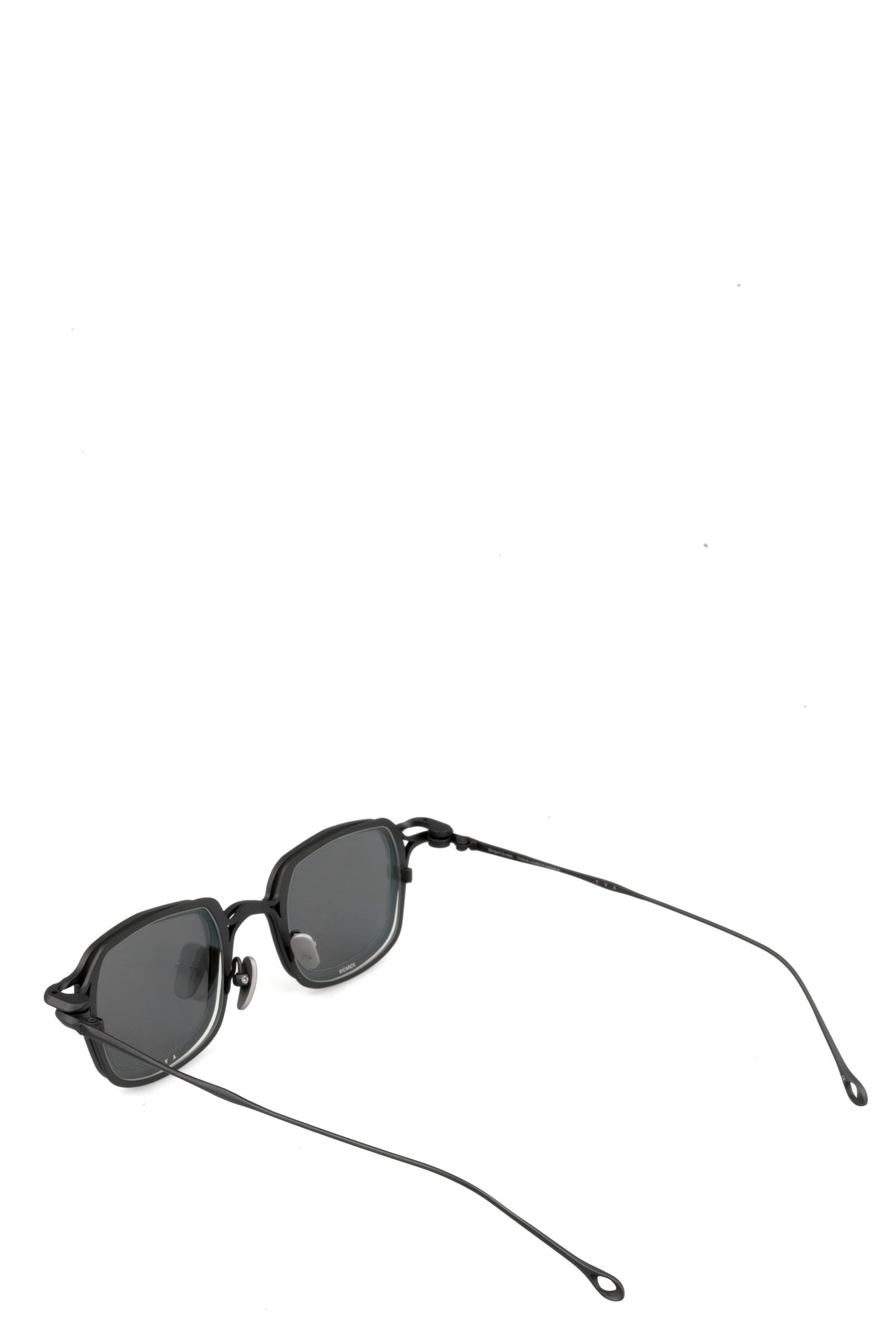 Rigards | Two-tone hexagonal titanium clip-on sunglasses - Black RG2004TVA