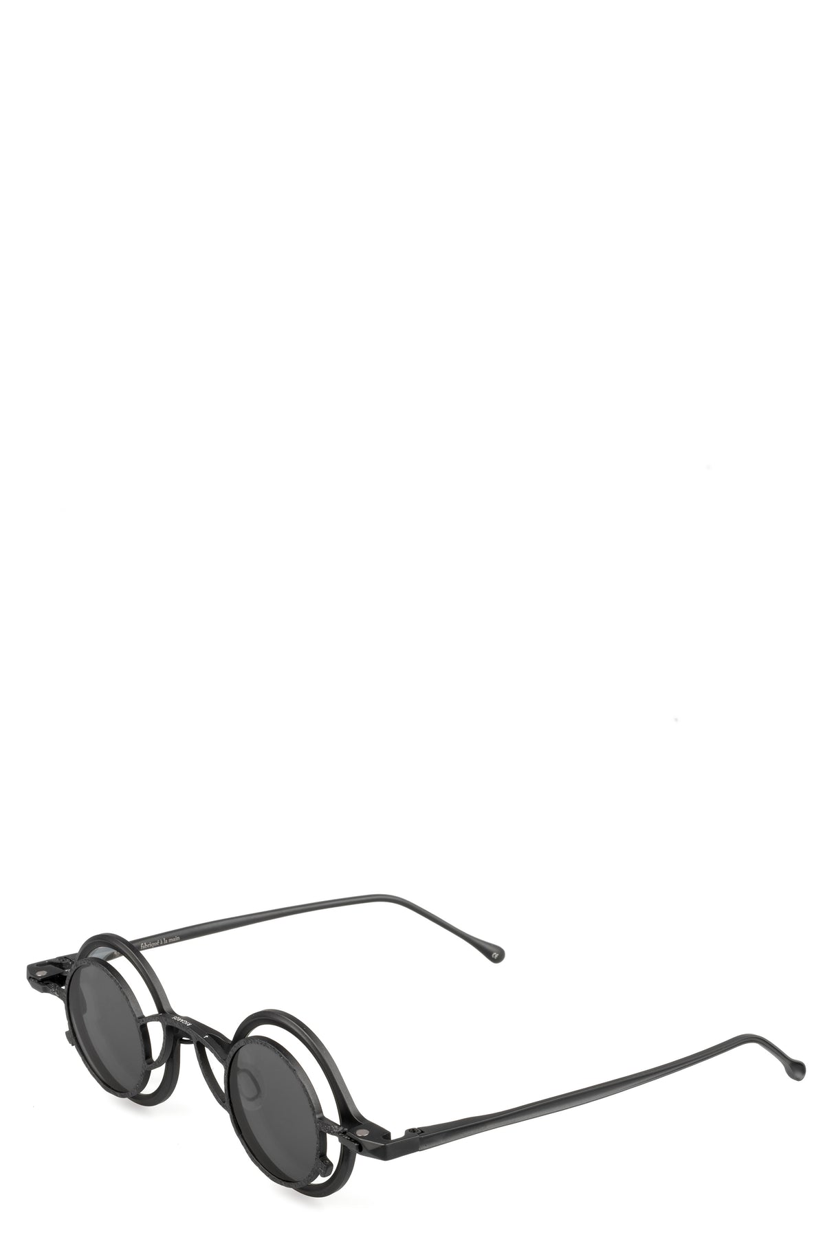 Rigards | Permanent - Round titanium clip-on sunglasses, Black RG1911TI