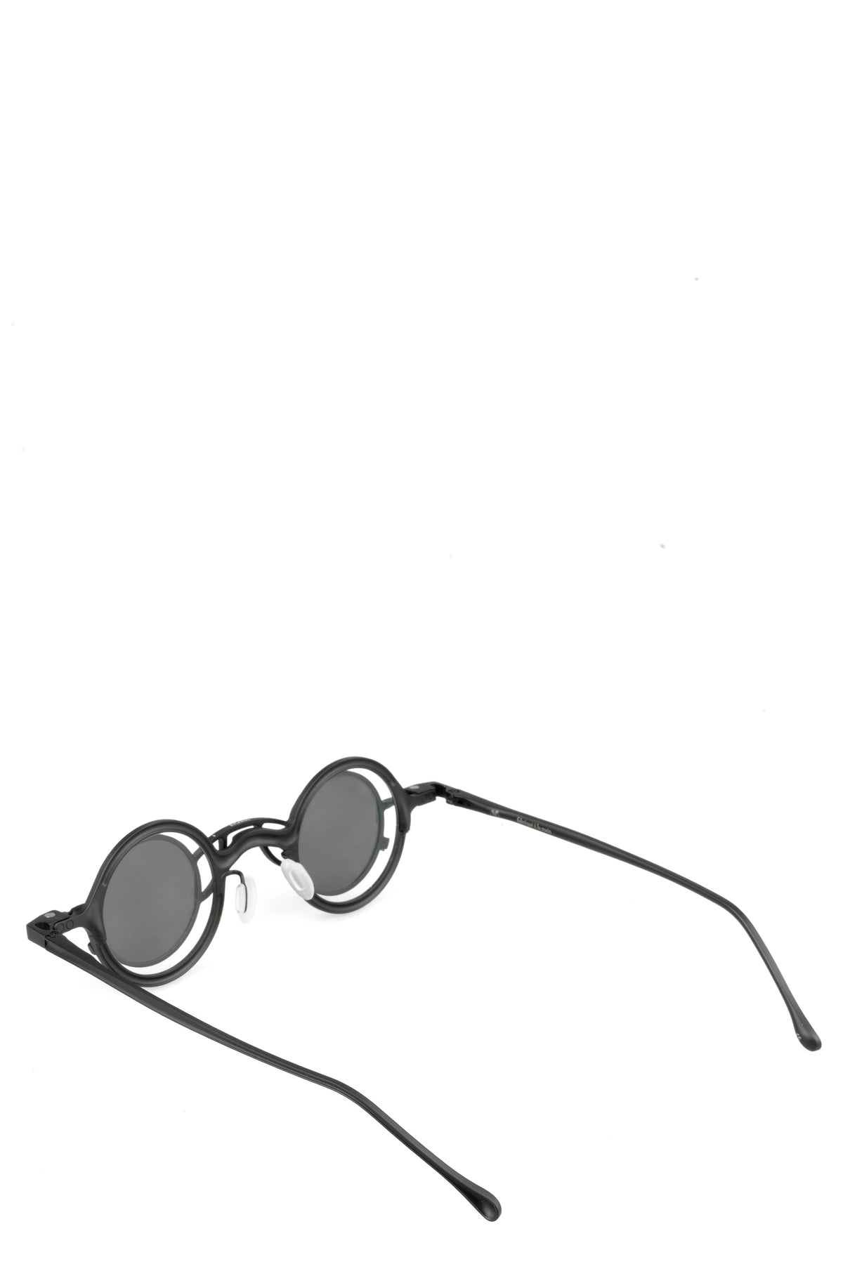 Rigards | Permanent - Round titanium clip-on sunglasses, Black RG1911TI