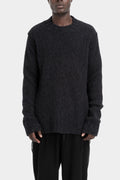 Mock-neck alpaca knit sweater