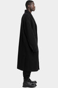 Oversized double breasted wool coat