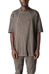 Oversized cotton T-shirt, Mud