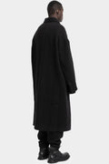Oversized double breasted wool coat