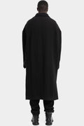 Oversized double breasted wool coat