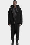Andrea Ya'Aqov | AW25 - Oversized down lined hooded jacket, 25MTEM19