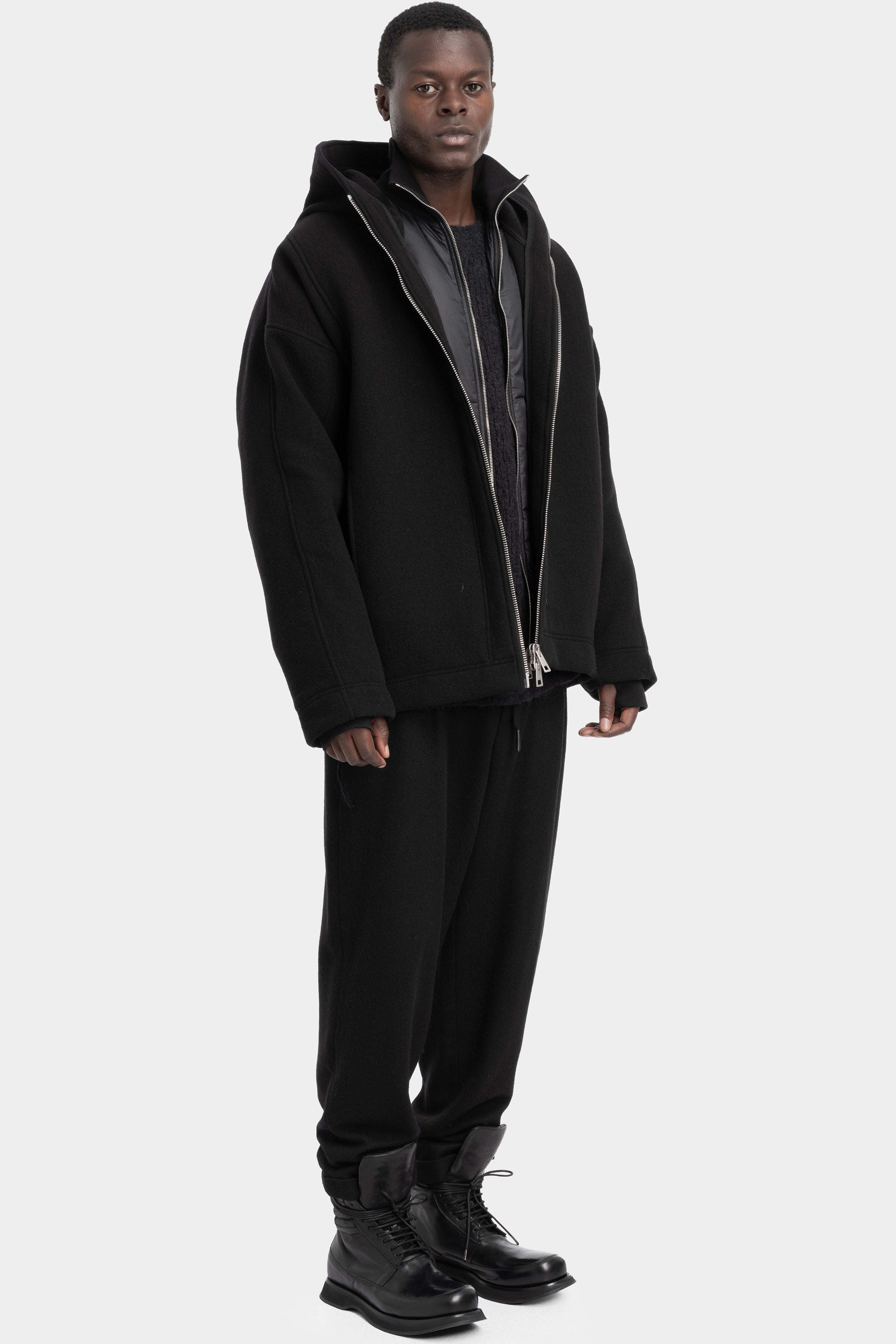 Andrea Ya'Aqov | AW25 - Oversized down lined hooded jacket