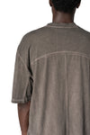 Oversized cotton T-shirt, Mud