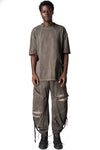 Oversized cotton T-shirt, Mud