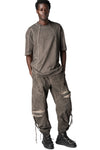 Oversized cotton T-shirt, Mud