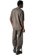 Oversized cotton T-shirt, Mud