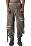 Oversized balloon cargo trousers, Mud