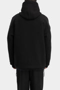 Oversized down lined hooded double jacket