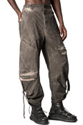Oversized balloon cargo trousers, Mud