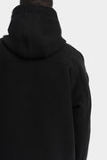 Oversized down lined hooded double jacket