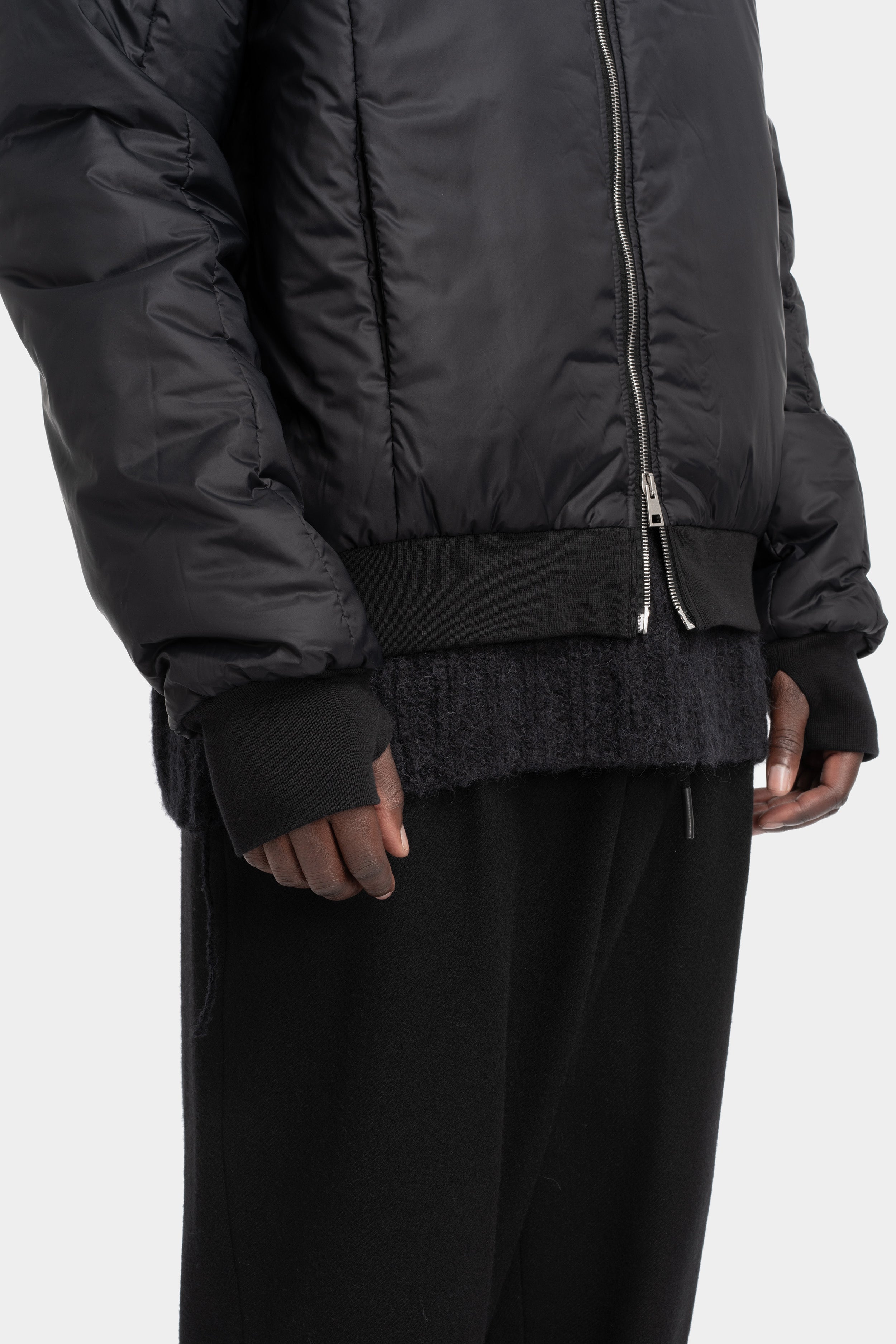 Andrea Ya'Aqov | AW25 - Oversized down lined hooded jacket