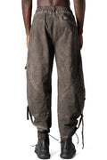 Oversized balloon cargo trousers, Mud