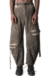 Oversized balloon cargo trousers, Mud