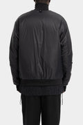 Oversized down lined hooded double jacket