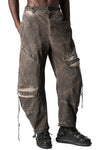 Oversized balloon cargo trousers, Mud