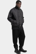 Oversized down lined hooded double jacket
