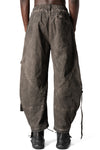 Oversized balloon cargo trousers, Mud