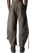 Oversized balloon cargo trousers, Mud