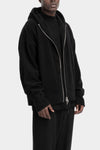 Andrea Ya'Aqov | AW25 - Oversized cashmere zip hoodie, 25MCASH29