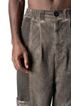 Oversized meshcore cargo trousers, Mud