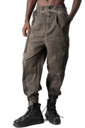Oversized meshcore cargo trousers, Mud