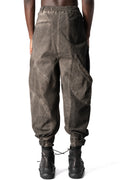 Oversized meshcore cargo trousers, Mud