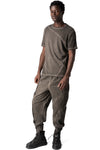 Regular meshcore cotton T-shirt, Mud