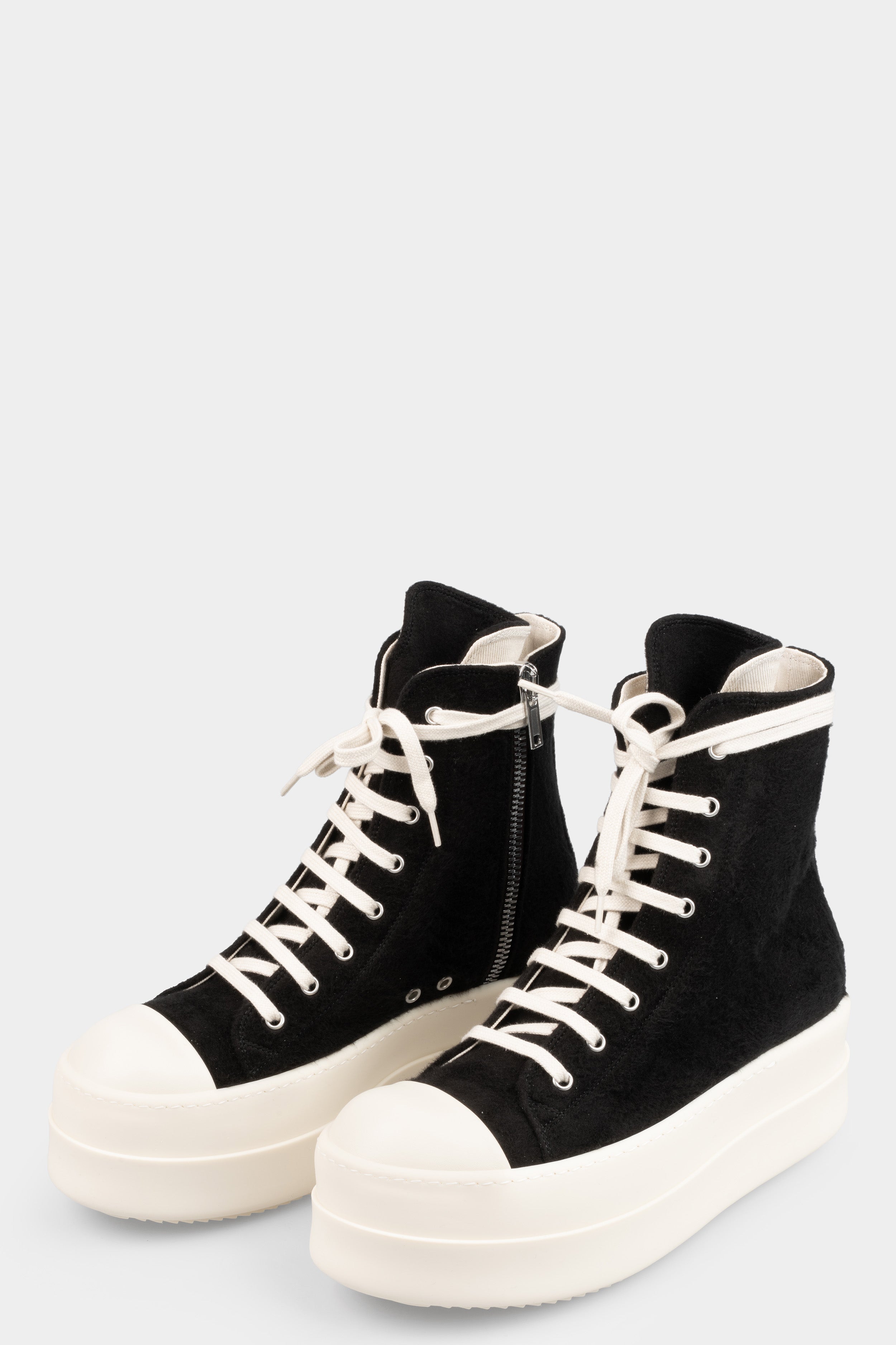 Rick Owens DRKSHDW | AW25 - Double bumper sneakers, BO Black/Milk