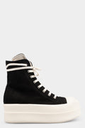 Rick Owens DRKSHDW | AW25 - Double bumper sneakers, BO Black/Milk