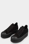 Rick Owens DRKSHDW | AW25 - Double bumper low sneakers, BMO All black