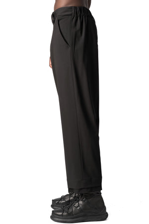 La Haine Inside Us | AW26 - Comfort fluid wool-blend trousers, Black M1317