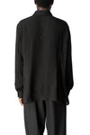 Regular gauze viscose shirt, Black