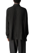 Regular gauze viscose shirt, Black