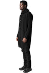 Hooded wool knit cardigan, Black