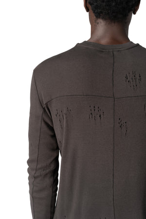 Thom Krom | AW26 - Cotton jersey top, Cold brown MTS969