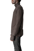 Roll neck long sleeve top, Cold brown