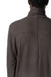 Roll neck long sleeve top, Cold brown