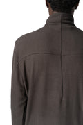 Roll neck long sleeve top, Cold brown