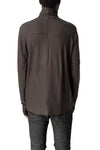 Roll neck long sleeve top, Cold brown