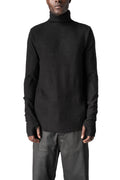 Roll neck long sleeve top, Black