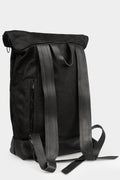 Silver stapled leather backpack