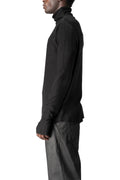 Roll neck long sleeve top, Black